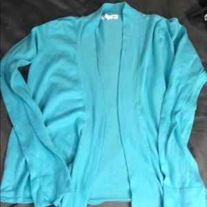 Blue cardigan